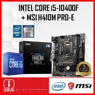 MSI H410M PRO-E H410 LGA1200 MOTHERBOARD + Intel 10TH GEN CORE PENTIIUM / I3 / I5 / I7 / I9 CPU COMBO PROMO I5 10400F [ I5-10400F ]