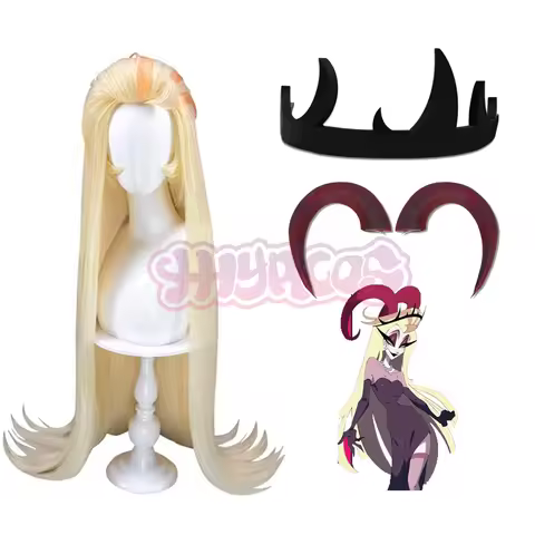 Anime Lilith Head Crown Ring Halo Horn Headwear Cosplay Props for Halloween Christmas Party Cosplay 