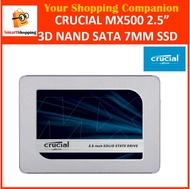 Crucial MX500 250GB 500GB 1000GB 1TB 2000GB 2TB 3D NAND SATA 2.5 inch 7mm (with 9.5mm adapter) Internal SSD 5 Years Sg Warranty