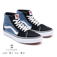 NEW V4NS SEPATU VANS121 SK8 HI HITAM BIRU MOTIF TINGGI CASUAL SNEAKERS PRIA WANITA SEPATU V4NS MURAH
