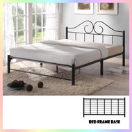 Ariana Queen Metal Bedframe Queen Size Metal Bed Frame (Assembly Included)