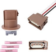 HiSport 2U5Z13411SA Turn Signal Light Socket with 3 Wire Pigtail Connector Compatible with Ford Linc