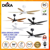 DEKA KRONOS F5DC 56" Baby Fan 46" 5 Blade DC Motor 14Speed Remote Control Ceiling Fan with Light Kipas SILING