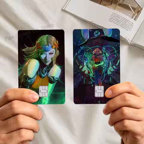 Hot H-Hades 2 Game Laser-like texture Card Stickers Credit Visa Debit Bank Charge Card Bus Waterproo
