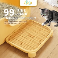 LDECO Cat Litter Trapping Ramp for High Litter Robot Self-Cleaning Litter Box Cat Steps Stairs