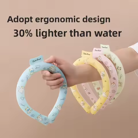 Hot! Japanese summer 28° heatstroke prevention cooling ice collar outdoor sports ice neck cooling ri