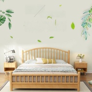 Homie เตียงนอน Wooden bed Bedroom Furniture เตียงติดพื้น 5ฟุต 6ฟุต 1.5m 1.8m HM3010