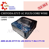 CHIYODA E71T‑1C FLUX CORE WELDING WIRE (1.0MM/ 1.2MM/ 1.6MM X 15.0KG)