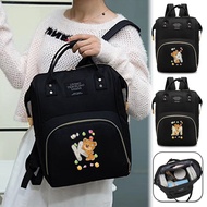Mummy Large Capacity Bag Diaper Bag Backpack Mommy Backpack Organizer Cute Bear Series Traveling Acc