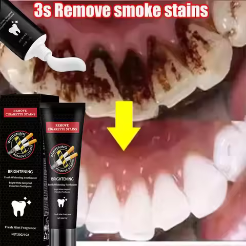 Fast Remove Smoke Stains Toothpaste Teeth Whitening Strips Remove Plaque Stains Oral Hygiene Cleanin