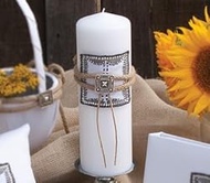 Ivy Lane Design Big Sky Collection Unity Candle, 3 by 9-Inch Pillar