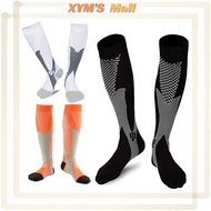 XYM'S 3 คู่ถุงน่องการบีบอัดถุงเท้า 20-30 Mmhg ผู้ชายผู้หญิงวิ่งกีฬาถุงเท้ามาราธอนขี่จักรยานฟุตบอลเส้นเลือดขอดถุงน่อง