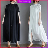 Oladivi Oversized Clothing Plus Size Women Long Dress Korean Style Ladies Fashion Casual Loose Summe