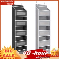 5 Shelf Hanging Door Storage Organizer with 5 Large Pockets Anti Tilt for Bedroom Bathroom Closet th