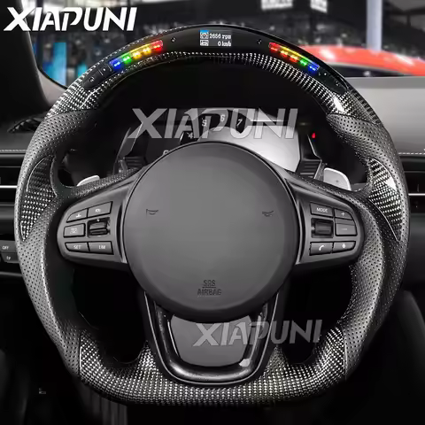 Steering Wheel For Toyota Supra A90 A91 2019-2025 Model Carbon Fiber Customized Led RPM Racing Wheel