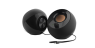 REXTECH CREATIVE Pebble Modern 2.0 USB Desktop Speakers Black / White