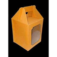 BROWN CRAFT BOX 9 X 9 X 11 CM AESTHETIC WINDOW MICA