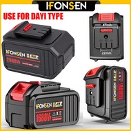 IFONSEN 2988VF for DAYI Design Battery 21V Lithium Battery Dayi Socket Power Tool Spare Battery Larg