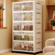 60cm70cm Clothing storage cabinet storage cabinet foldable multi-layer living room snack and toy sto
