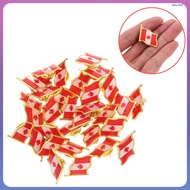 25pcs Metal Flag of Canada Badge Canada Flag Pin Badges Flag Metal Canada Badge  daicoltd