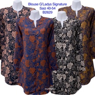 B2629 BLOUSE G’LADYS SIGNATURE ITALIAN SILK SAIZ 40-54 WOMEN FASHION