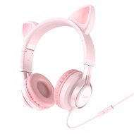 Cat ear Headphones, Cat ear Headphones - Hoco W36 - Dream blue, built-in microphone, noise canceling