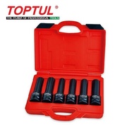 TOPTUL 6pcs 3/4"DR. Deep Impact Socket Set Star & 12PT JGAI0602