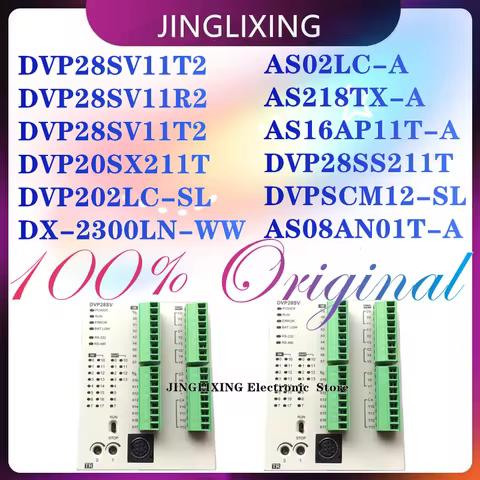 New DVP28SV11T2 DVP28SV11R2 DVP20SX211R DVP20SX211T DX-2300LN-WW AS02LC-A DVP202LC-SL AS218TX-A AS16