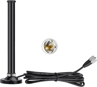 Bingfu Dual Band VHF UHF Mobile Amateur Radio Antenna (136-174MHz 400-460MHz) 2.5/3.5dBi Fiber Optic