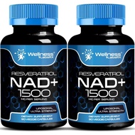 Wellness Labs RX NAD Supplement, 100mg - Liposomal NAD+ Supplement with Resveratrol, NAD Plus Boosti