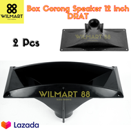 [2 Pcs] Corong Tweeter 12 " / Inch | Box Speaker | Horn Drat Driver Drat | Hord Speaker Plastik 31 x