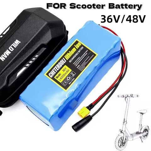 36V/48V 12Ah Parallel Battery Kit – Extra Power Expansion Pack with Storage Bag for Xiaomi M365/PRO/