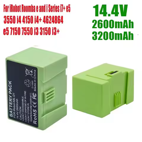 PURFIELD 14.4V 2600mAh/3200MAH i7 Battery Replacement for iRobot Roomba e & i Series i7+ e5 7150 755