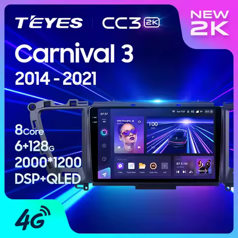 TEYES CC3 2K For Kia Carnival 3 YP 2014 - 2021 Car Radio Multimedia Video Player Navigation stereo G