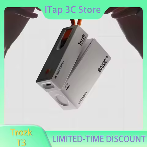 Trozk T3 Module Power Bank 22.5W Flash Charge 15000mAh Maximum Capacity 3-in-1 Power Bank Modular As