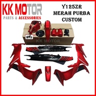 COVERSET Y125ZR HLY CUSTOM (S.E) MERAH PURBA 125ZR BODY COVER MERAH ROBOT [SIAP TAMPAL ]