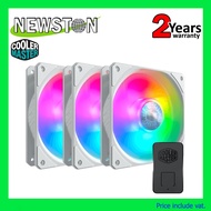 COOLER MASTER FAN CASE SICKLEFLOW 120 ARGB WHITE PACK 3 a As the Picture One