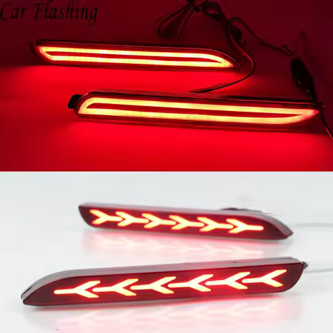 1Pair For Lexus IS-F GX470 RX300 for Toyota RAV4/Camry/Sienna/Venza/Reiz/Innova Car LED Rear Bumper 