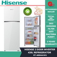 Hisense [AUTHORISED DEALER] 420L 2 Door Inverter Refrigerator RT469N4AWU - Hisense Warranty Malaysia