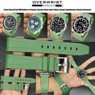 สายนาฬิกาแบบยางรุ่น Curved End FKM Rubber for Omega X Swatch Rolex Sport 20mm Omega Speedmaster Omeg