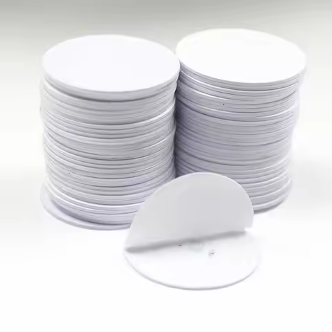 5pcs/Lot 125KHZ TK4100 EM4100 RFID Coin ID Card Adhensive Sticker Read Only Diameter 25mm for Access