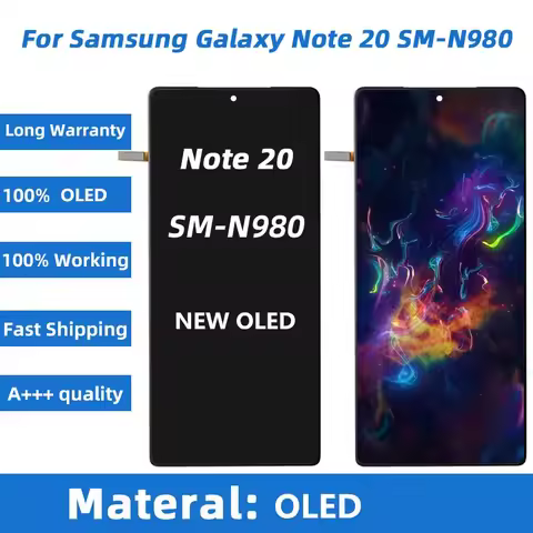 New OLED Note 20 N980F N980 LCD For Samsung Galaxy Note 20 5G N981 N981U N981B Display Touch Screen 