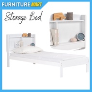 Furniture Mart katil single SNUG Single size storage pull out bed frame katil single kayu murah with