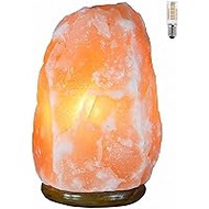 Himalaya Salt Lamp 100% Natural 2-4 kg from the Salt Range Pakistan, Wooden Base + 1 LED Light Bulb European Plug