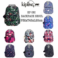 Tas Ransel Kipling Seoul Original Backpack Hitam Motif Warna Besar