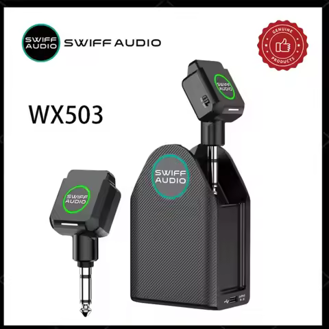 Original SWIFF AUDIO WX503 5.8G Wireless Transmitter Receiver Power Bank for Electric Guitar Bass Wi