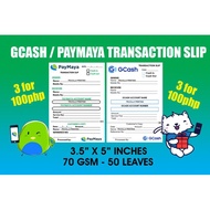 Gcash & Paymaya Transaction Slip