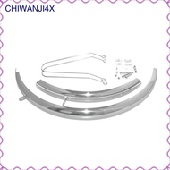 [chiwanji4x] Stainless Steel Cycle Mudguard Complete Set Bike Mud Cover for Mudguard Mountain Bike F
