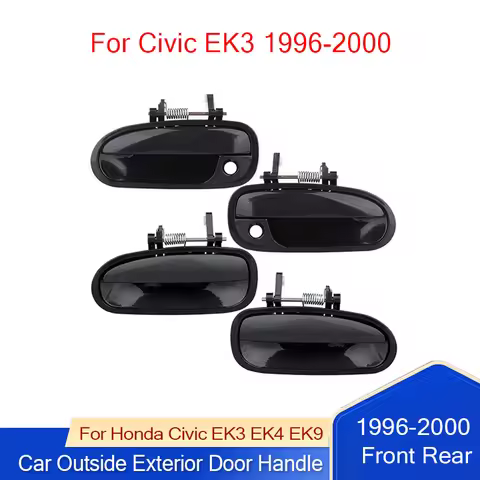 Front Rear Pair Car Outside Exterior Door Handles For Honda Civic EK3 EK4 EK9 1996-2000 72640-S04-00
