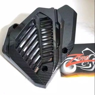 Cover Radiator  Tutup Knalpot Karbon Zoro Universal Vario 125,Vario 150,Pcx Fast Racing 99